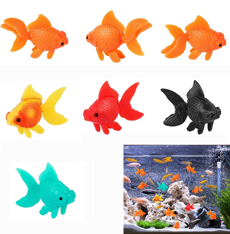 Aquarium Fish Artificial - 7 조각 인공 물고기 물고기 그릇
