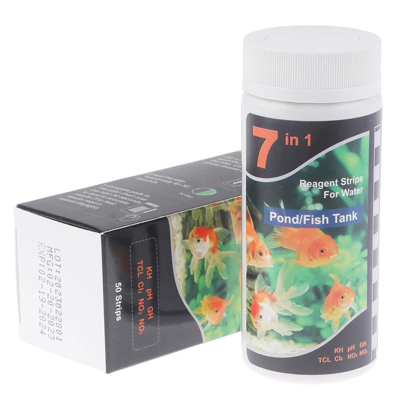 Aquarium Fish Quality - 7-In-1 PH 테스트 스트립, 수족관 풀