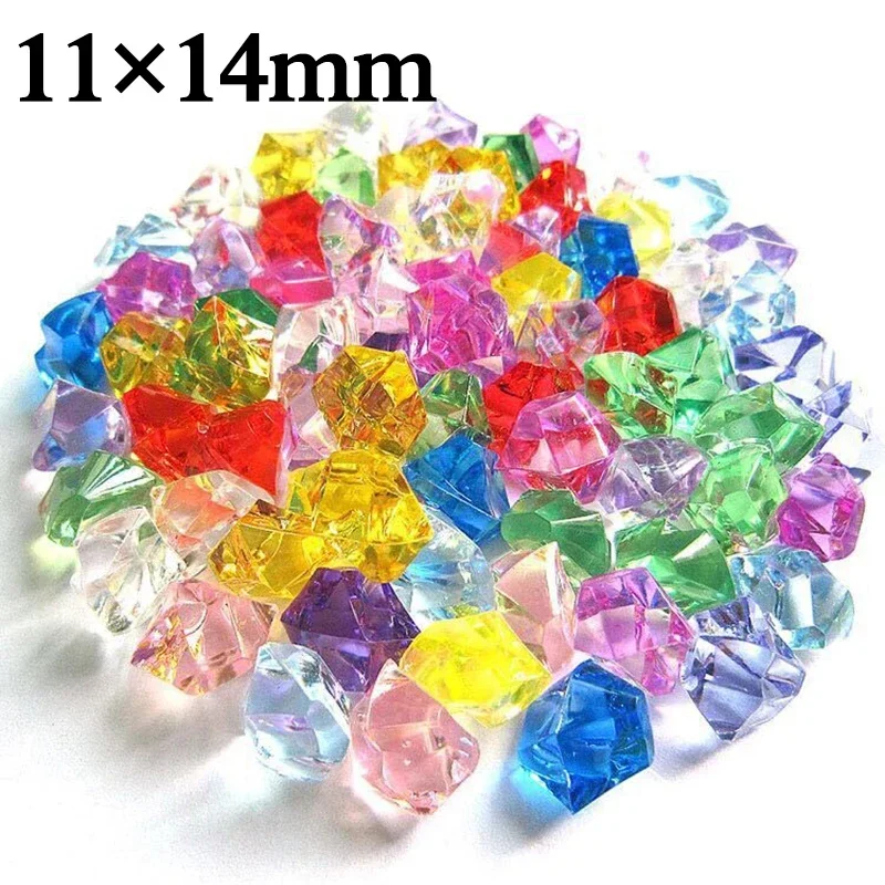 Aquarium Fish Colorful - 200pcs 아크릴 보석 돌 다채로운 짓