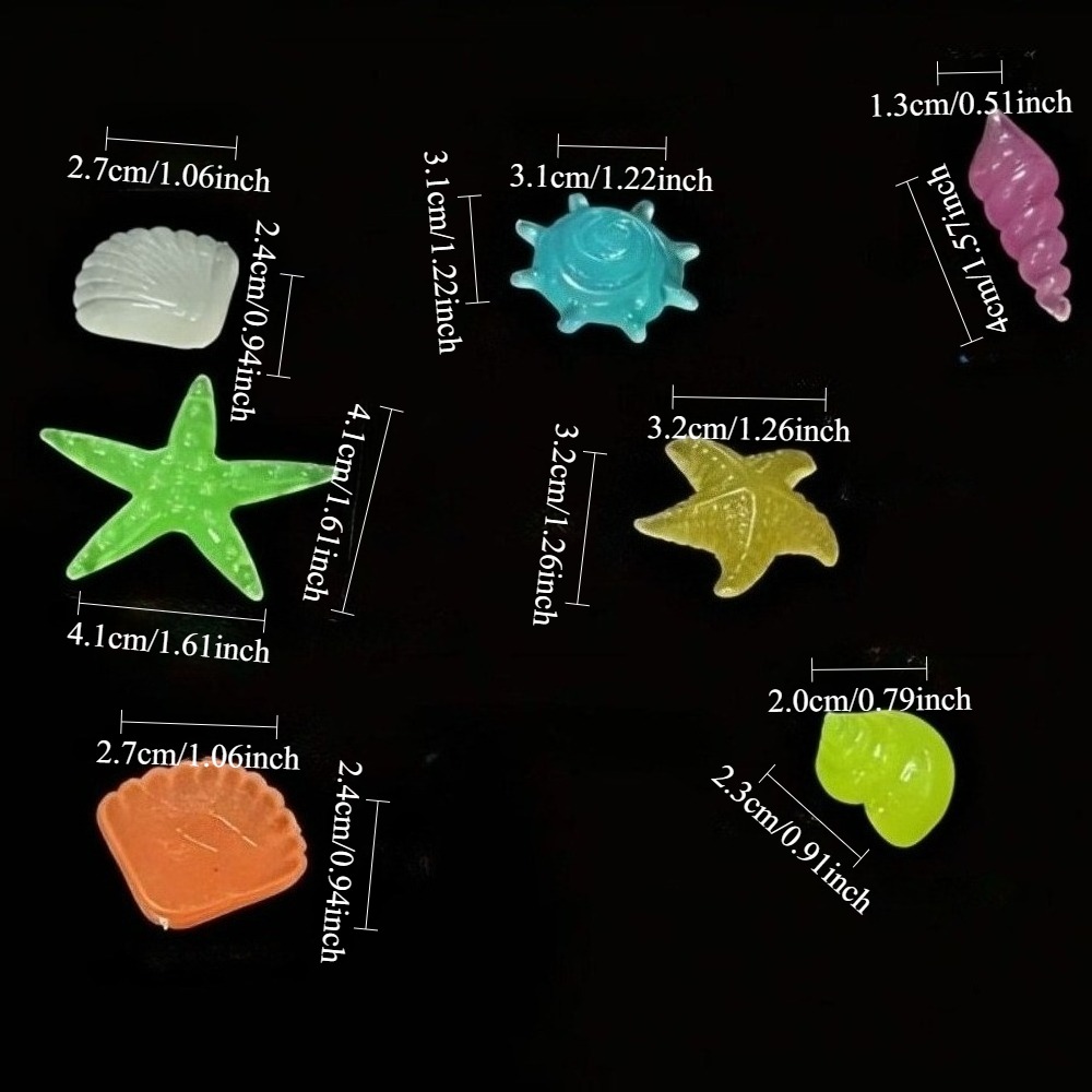 빛나는 해양석, 형광 조개껍데기, 화려한 불가사리 -  - Aquarium Fish Colorful 리뷰 및 가격