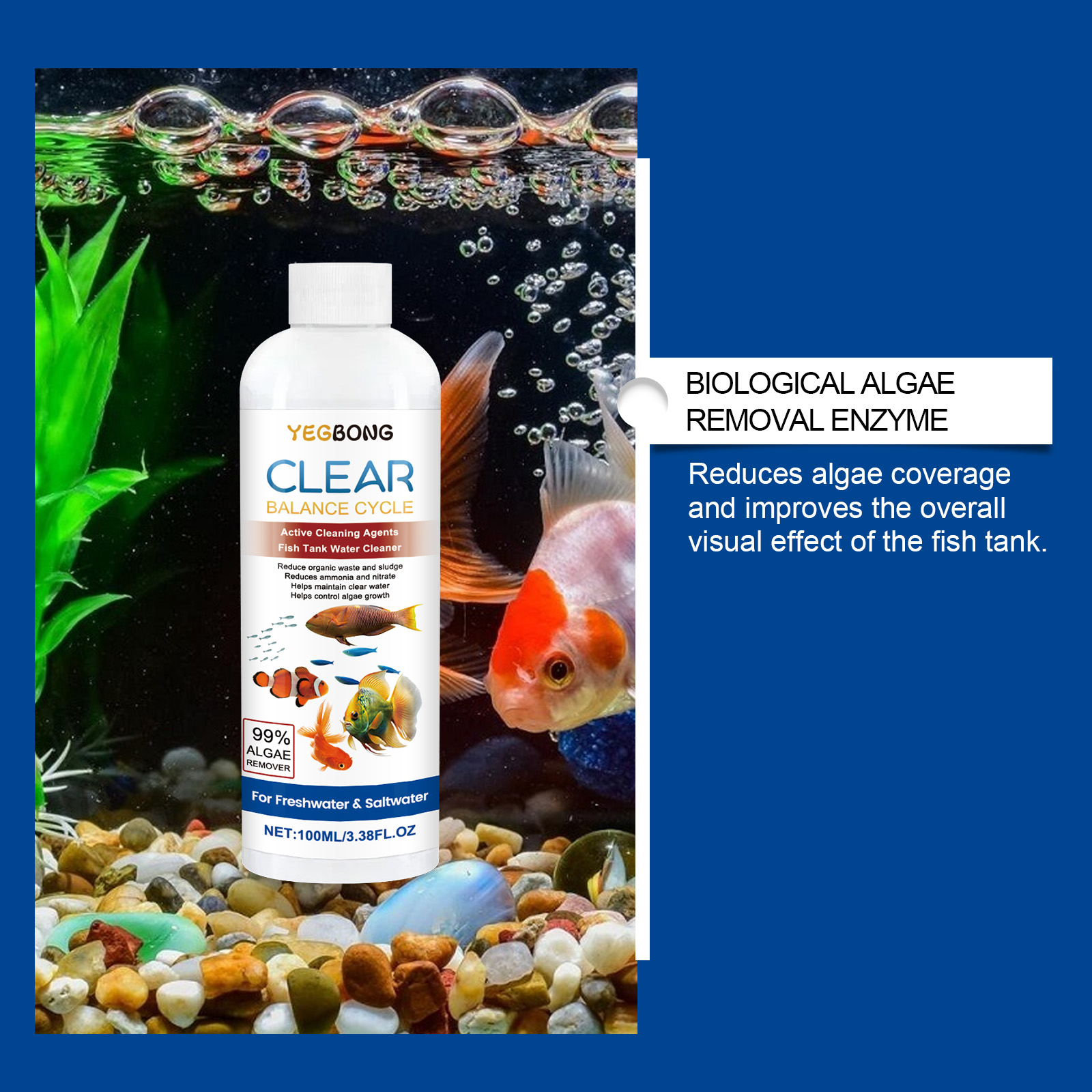 수족관 물 정화기 100ml 담수 바닷물 물고기 탱크  - Aquarium Fish Quality 리뷰 및 가격