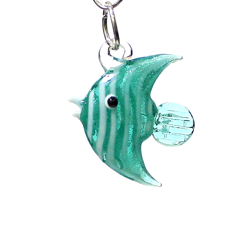 2 팩 귀여운 바다 물고기 매력 펜던트 소형 유리 생선 - Aquarium Fish Colorful 리뷰 및 가격