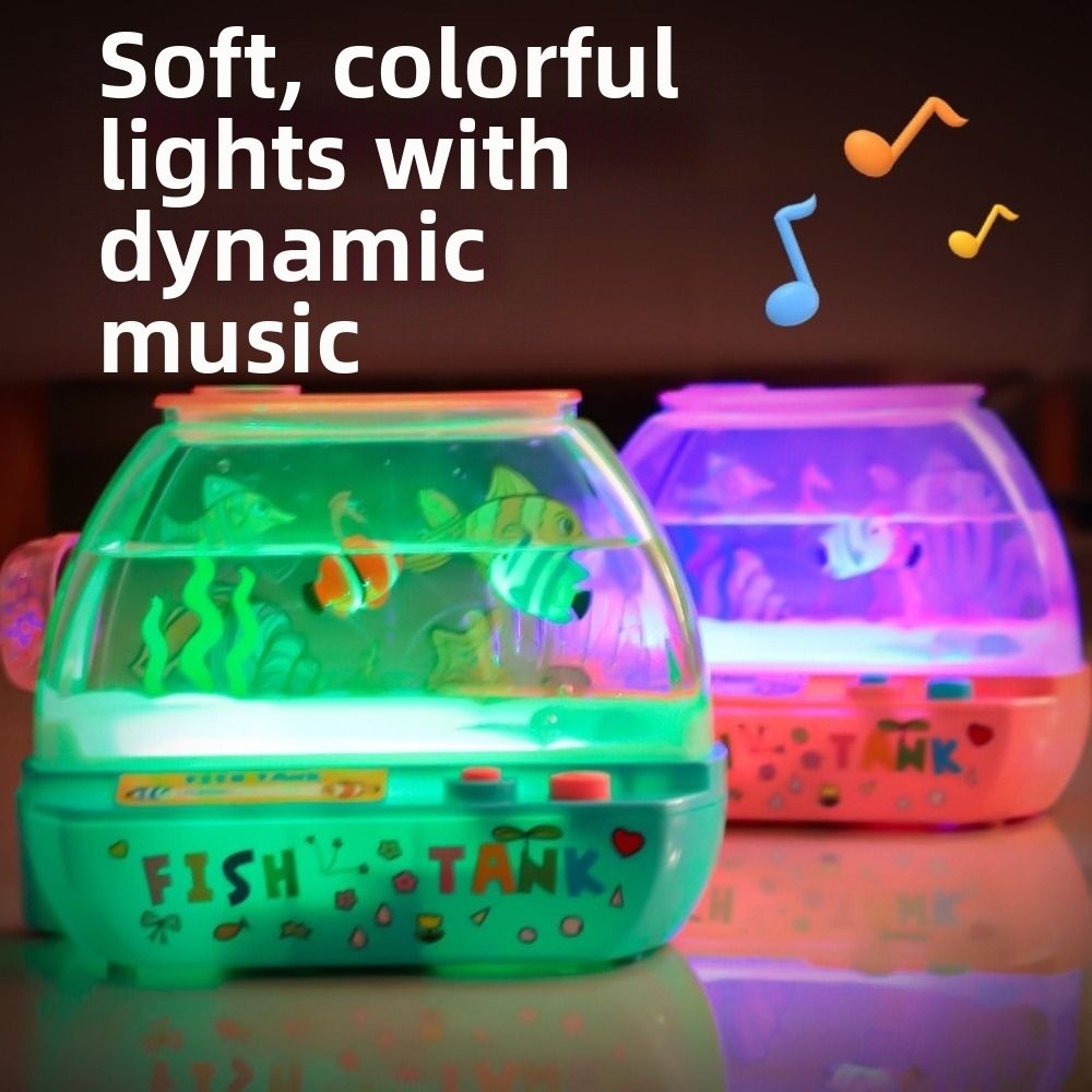창의적인 인공 수족관 장난감 음악과 조명이 있는 미니  - Aquarium Fish Artificial 리뷰 및 가격