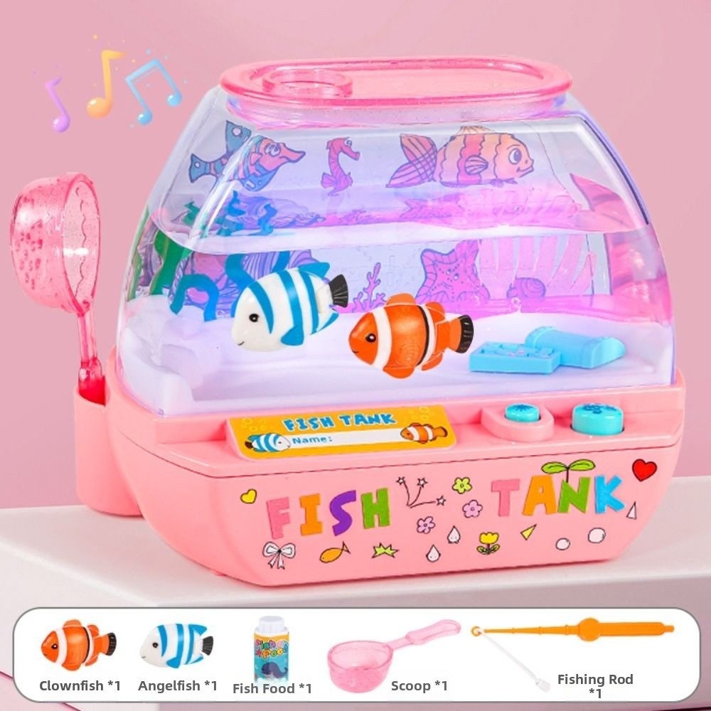 창의적인 인공 수족관 장난감 음악과 조명이 있는 미니  - Aquarium Fish Artificial 리뷰 및 가격