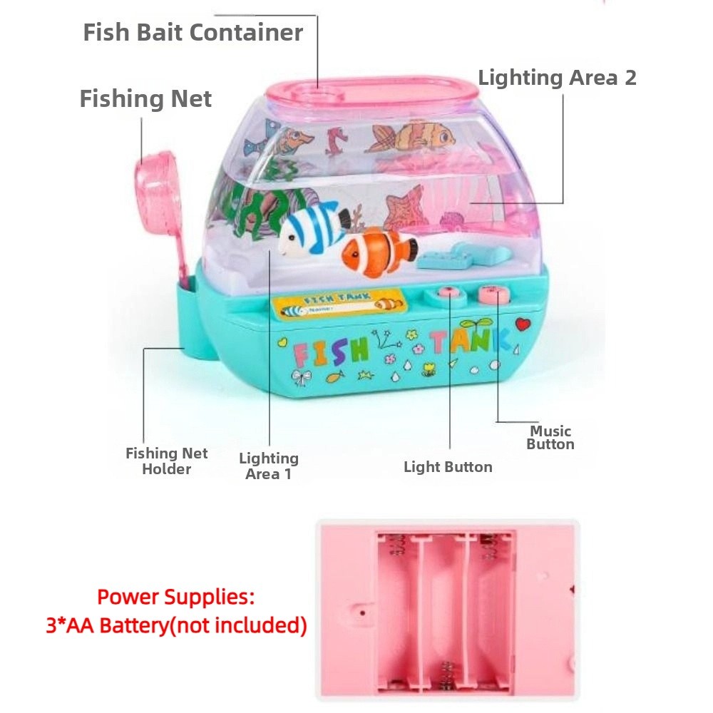 창의적인 인공 수족관 장난감 음악과 조명이 있는 미니  - Aquarium Fish Artificial 리뷰 및 가격