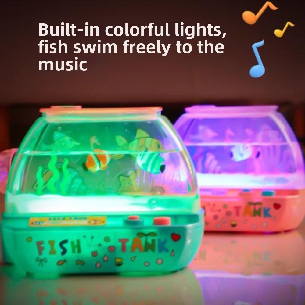 창의적인 인공 수족관 장난감 음악과 조명이 있는 미니  - Aquarium Fish Artificial 리뷰 및 가격