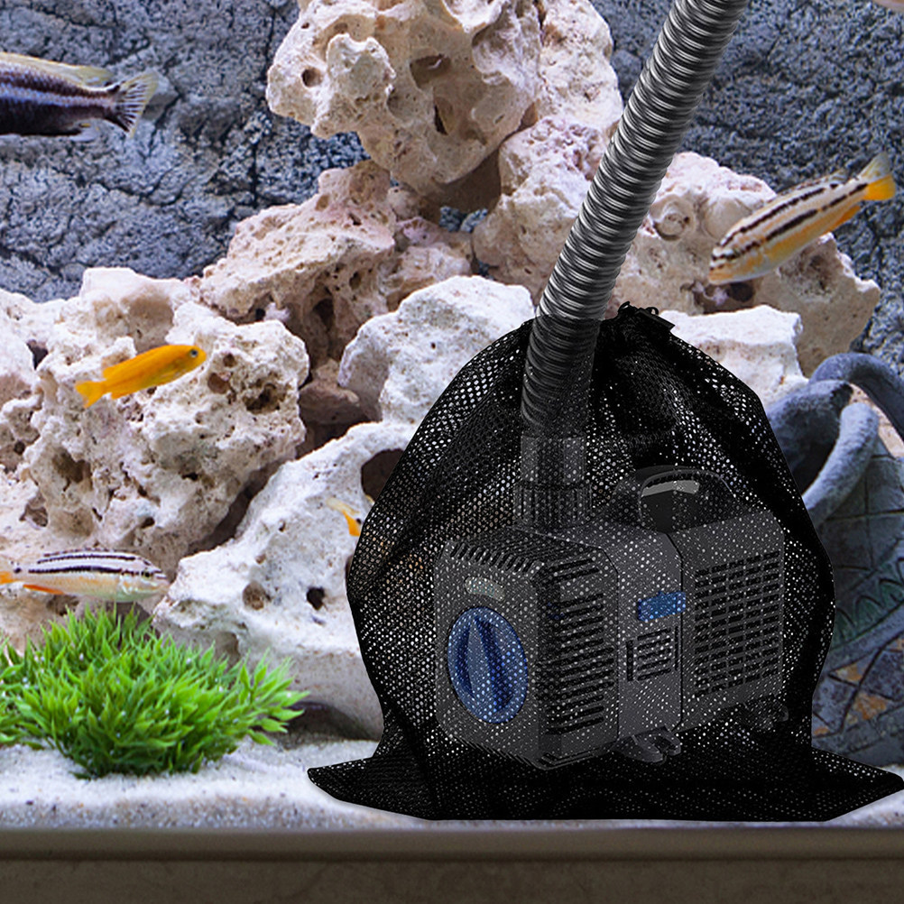 4개입 헤비 듀티 폴리에스터 메쉬 펌프 필터 백, 드로 - Fish Tank Filter 리뷰 및 가격