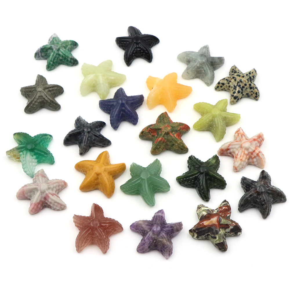 35mm 불가사리 모양 조각상 해양 동물 천연석 치유  - Aquarium Fish In 리뷰 및 가격