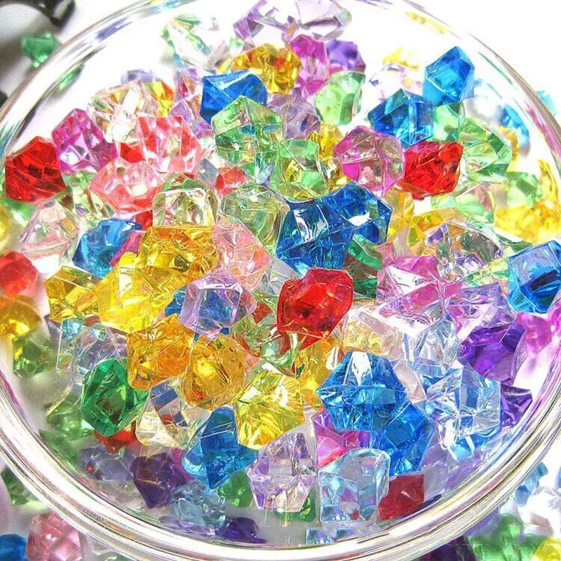 200pcs 아크릴 보석 돌 다채로운 짓 눌린 얼음 바 - Aquarium Fish Colorful 리뷰 및 가격