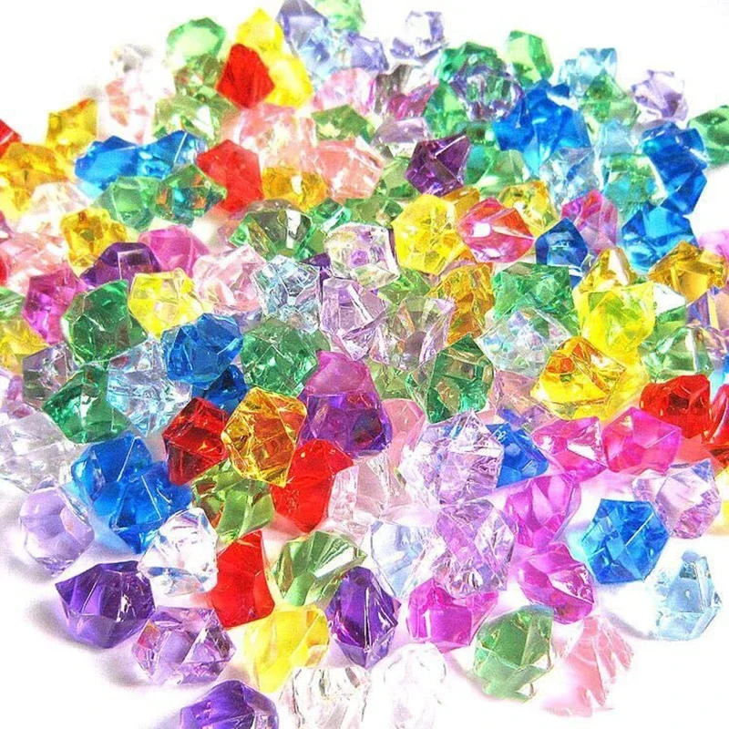 200pcs 아크릴 보석 돌 다채로운 짓 눌린 얼음 바 - Aquarium Fish Colorful 리뷰 및 가격