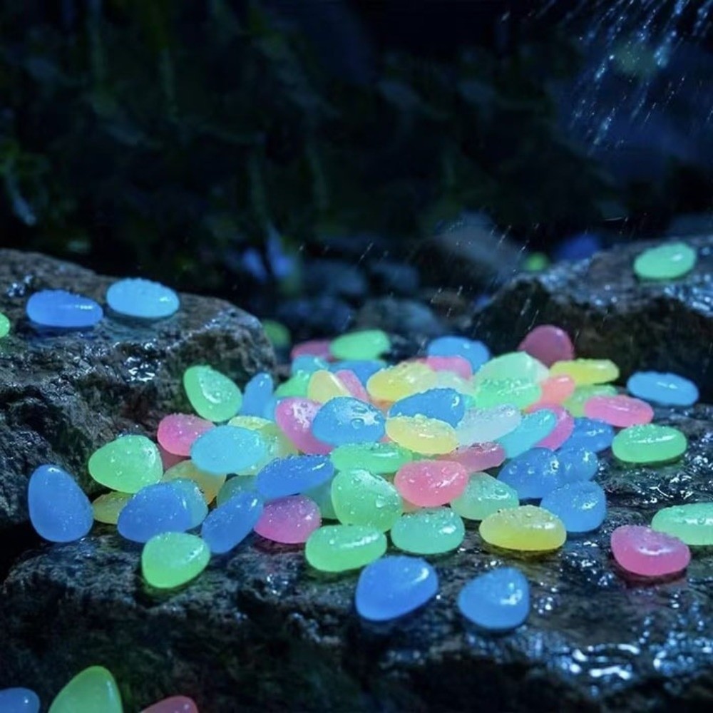 레진 야광 정원석 다채로운 재사용 가능한 발광 자갈 방 - Aquarium Fish Colorful 리뷰 및 가격