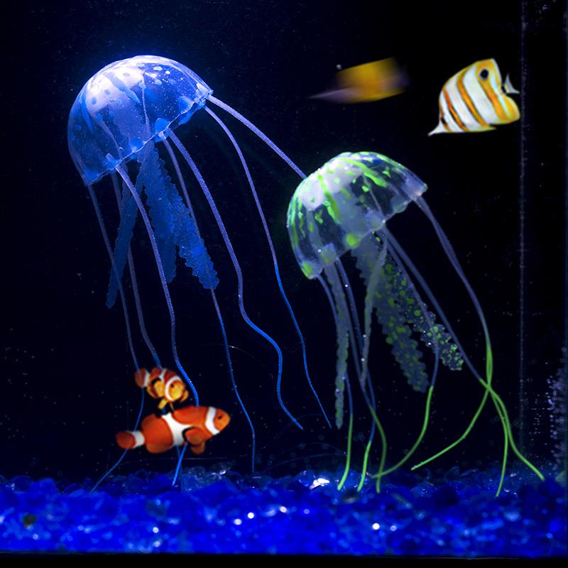 인공 해파리 수족관 어항 액세서리, 시뮬레이션 형광 생 - Aquarium Fish Artificial 리뷰 및 가격