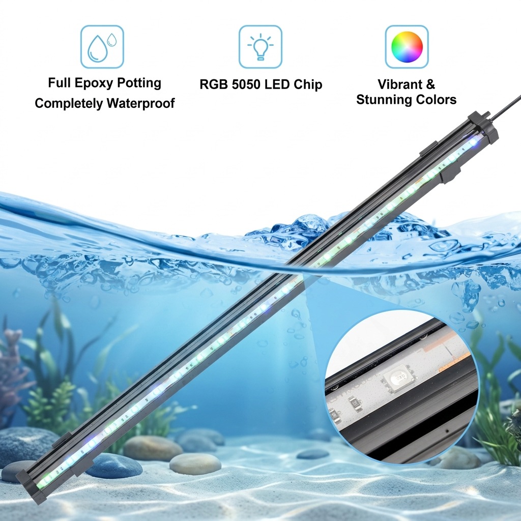 USB LED 수족관 에어 버블 라이트 자동 RGB 색 - Aquarium Fish Colorful 리뷰 및 가격
